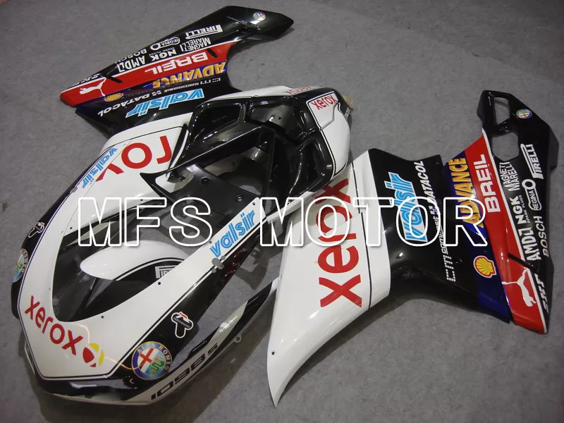 Ducati 848 / 1098 / 1198 2007-2011 Injection ABS Fairing - Xerox - Black White - MFS4789