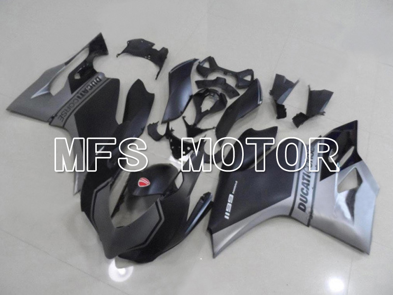 Ducati 1199 2011-2014 Injection ABS Fairing - Factory Style - Black Gray Matte - MFS4801