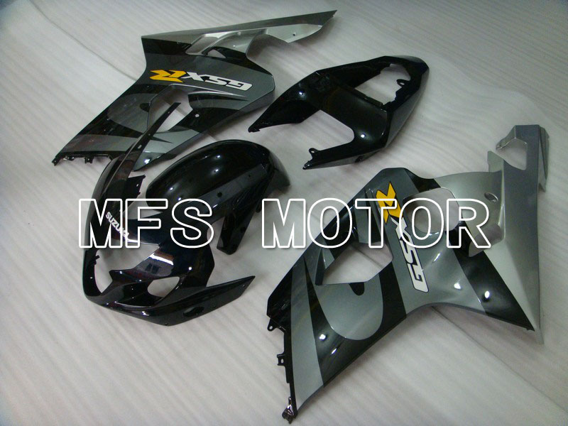Suzuki GSXR600 GSXR750 2004-2005 Injection ABS Fairing - Factory Style - Black Gray - MFS4813