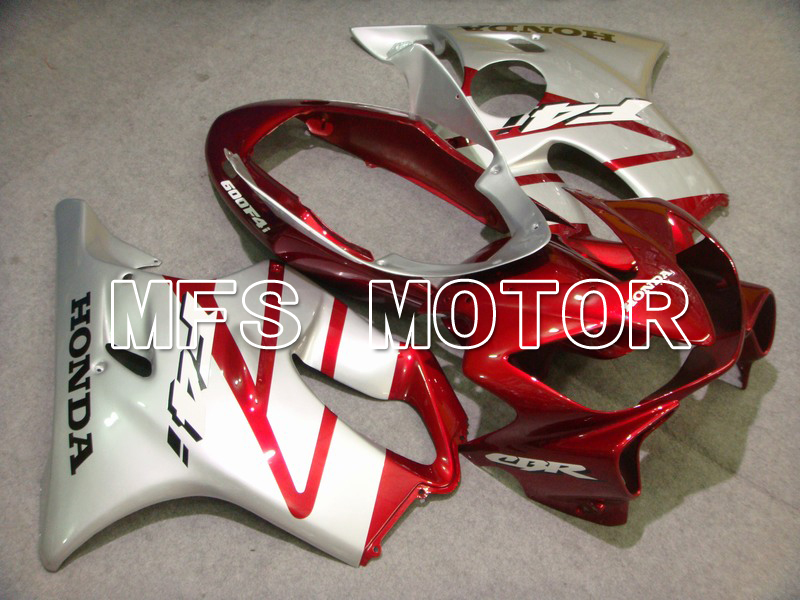 Honda CBR600 F4i 2004-2007 Injection ABS Fairing - Factory Style - Red wine color White - MFS4820