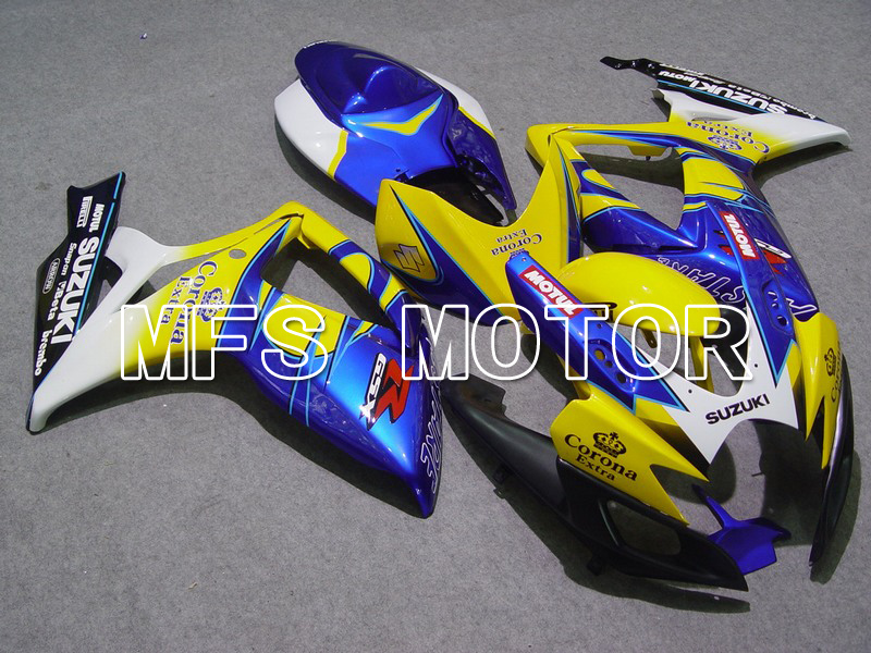 Suzuki GSXR600 GSXR750 2006-2007 Injection ABS Fairing - Corona - Blue Yellow - MFS4867