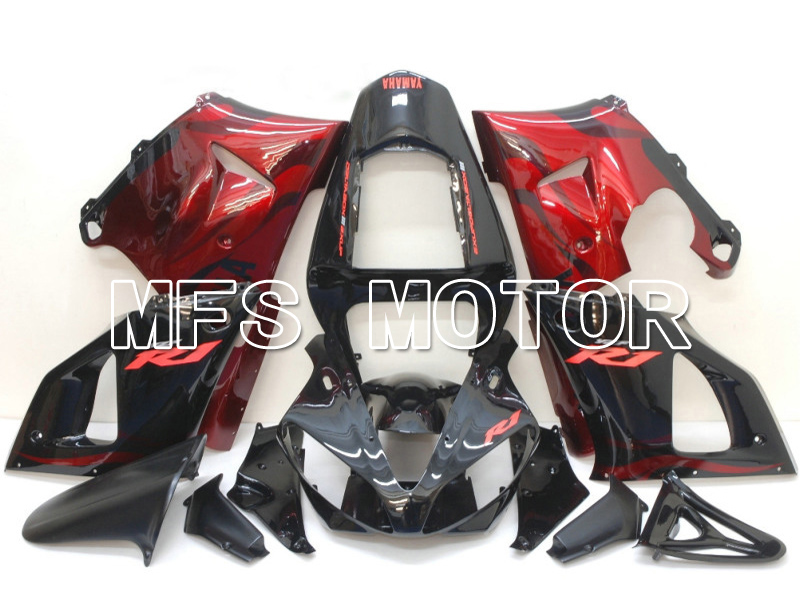 Yamaha YZF-R1 2000-2001 Injection ABS Fairing - Flame - Black Red - MFS4874