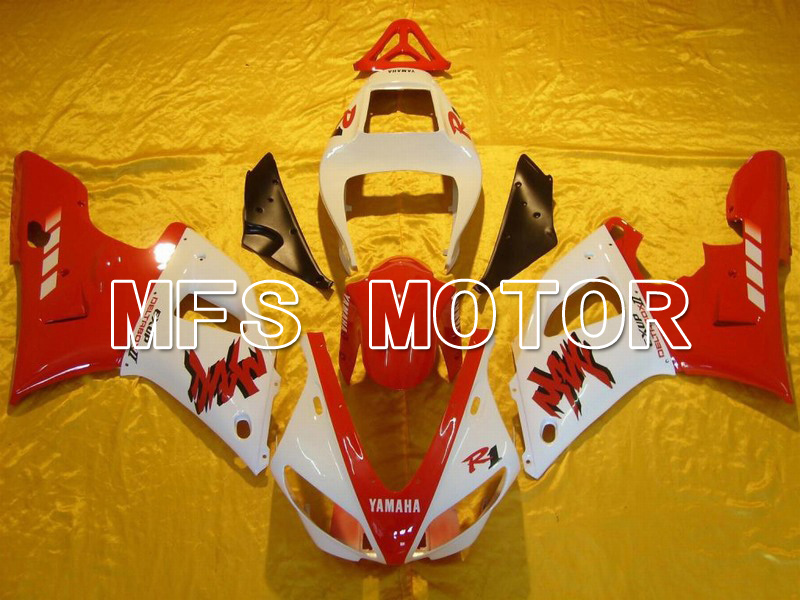 Yamaha YZF-R1 2000-2001 Injection ABS Fairing - Factory Style - Red White - MFS4897