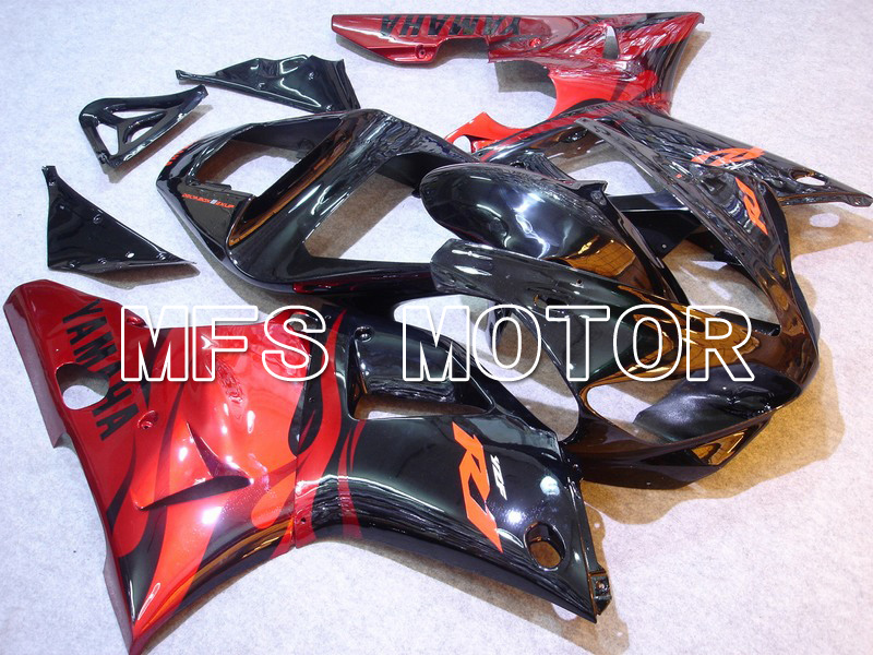 Yamaha YZF-R1 2000-2001 Injection ABS Fairing - Factory Style - Black Red - MFS4900