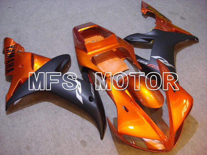Yamaha YZF-R1 2002-2003 Carenado ABS de inyección - Fábrica Style - Negro naranja - MFS4930