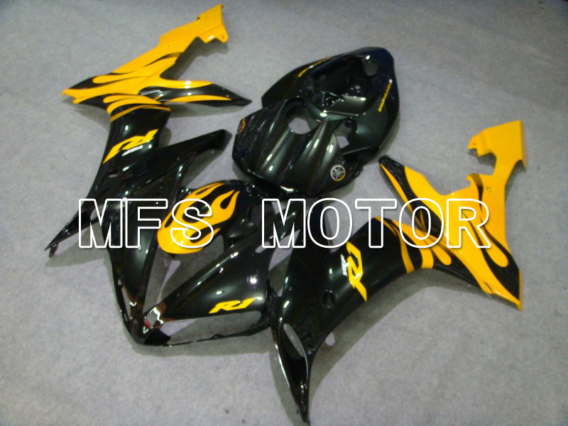 Yamaha YZF-R1 2004-2006 Injection ABS Fairing - Flame - Black Yellow - MFS5023
