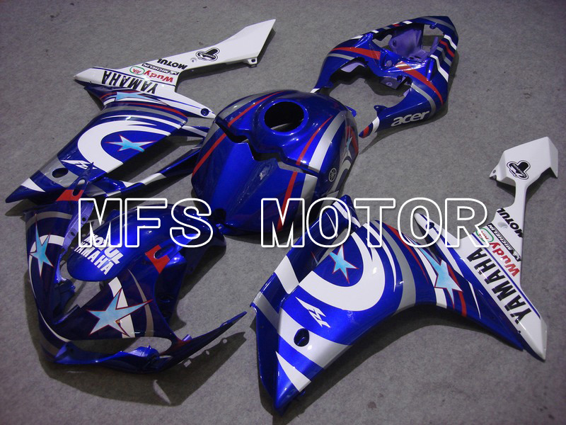 Yamaha YZF-R1 2007-2008 Injection ABS Fairing - FIAT - Blue White - MFS5050