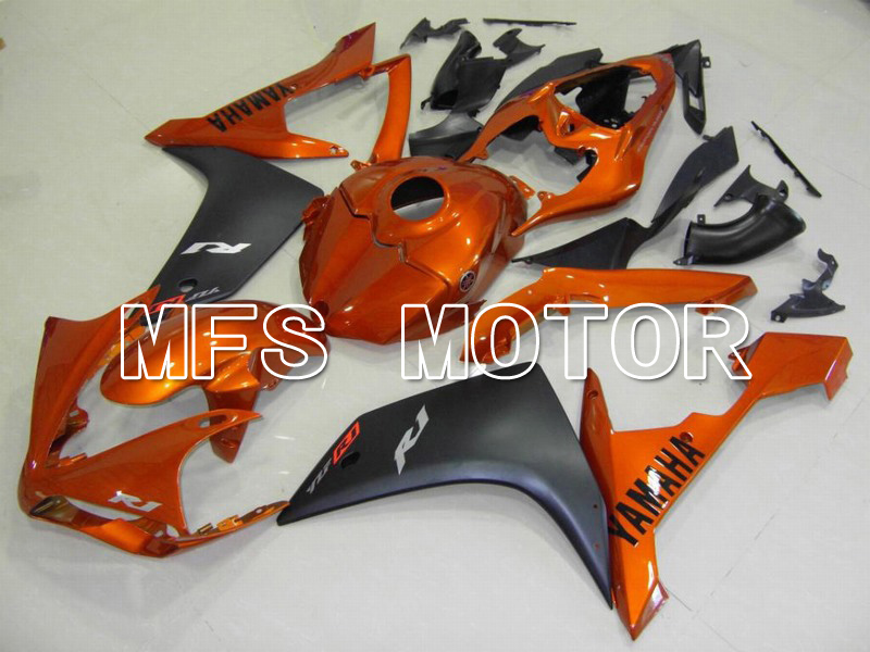 Yamaha YZF-R1 2007-2008 Injection ABS Fairing - Factory Style - Black Orange - MFS5070
