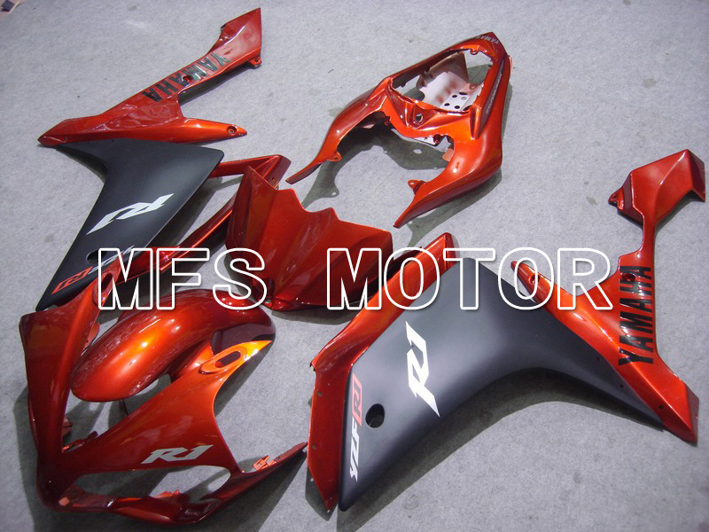 Yamaha YZF-R1 2007-2008 Injection ABS Fairing - Factory Style - Black Orange - MFS5072