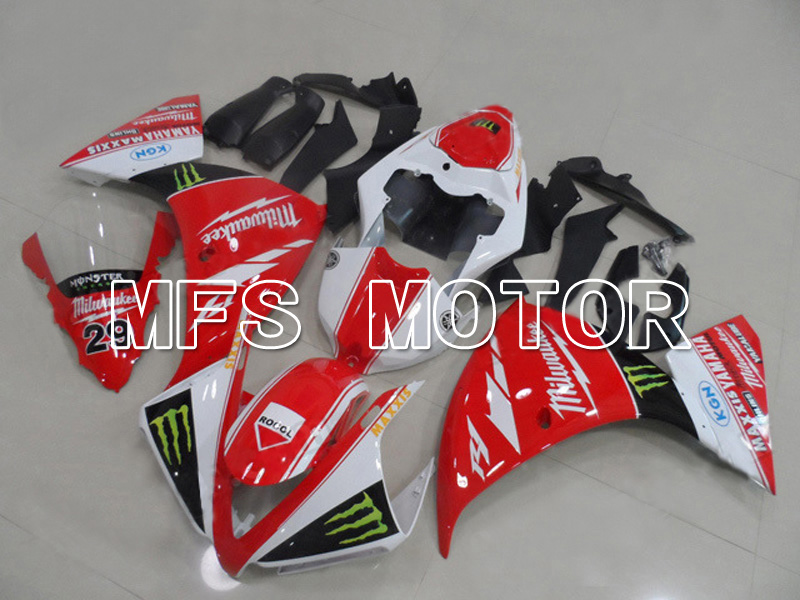 Yamaha YZF-R1 2009-2011 Injection ABS Fairing - Monster - Red White - MFS5124