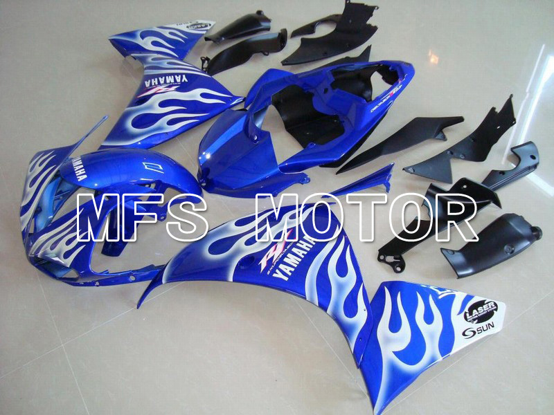 Yamaha YZF-R1 2009-2011 Injection ABS Fairing - Flame - Blue White - MFS5136