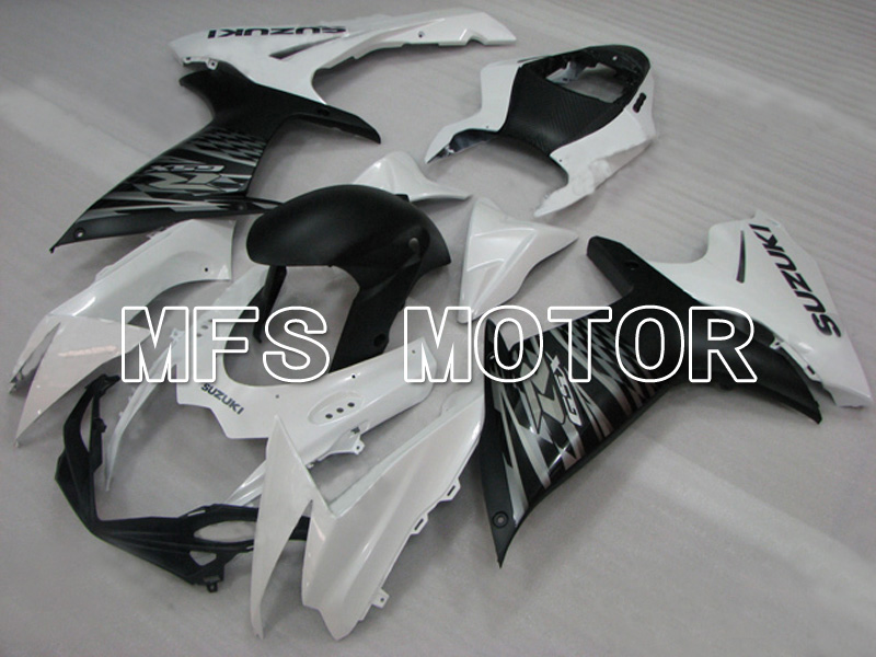 Suzuki GSXR600 GSXR750 2011-2016 Injection ABS Fairing - Factory Style - Black White Matte - MFS5157