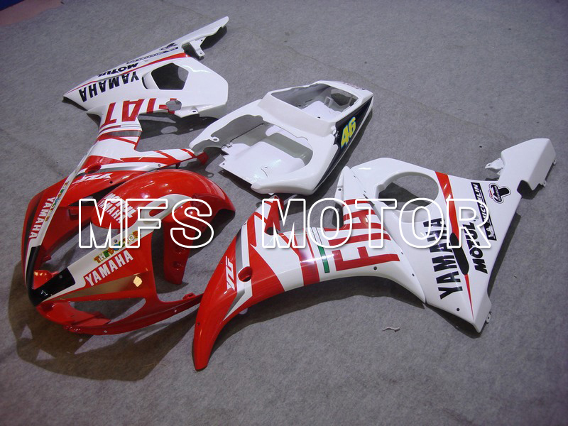 Yamaha YZF-R6 2003-2004 Injektion ABS Verkleidung - FIAT - rot Weiß - MFS5201