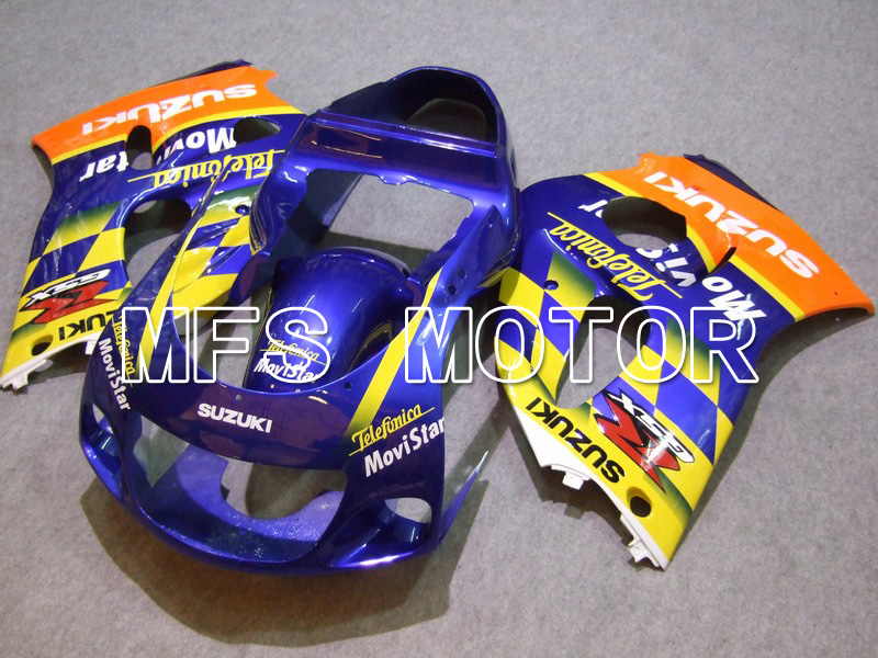 Suzuki GSXR750 1996-1999 ABS Fairing - Movistar - Blue Yellow - MFS6892