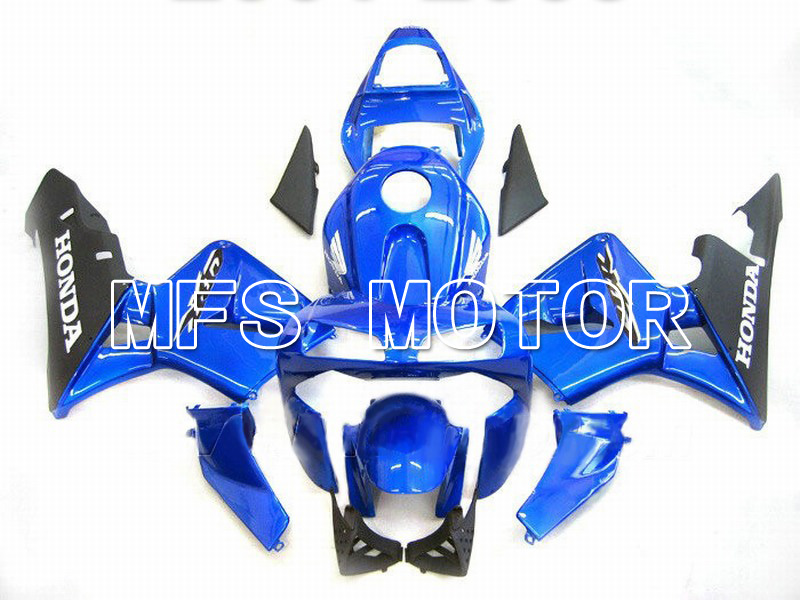Honda CBR600RR 2003-2004 Injektion ABS Verkleidung - Fabrik Style - Blau Schwarz - MFS5287