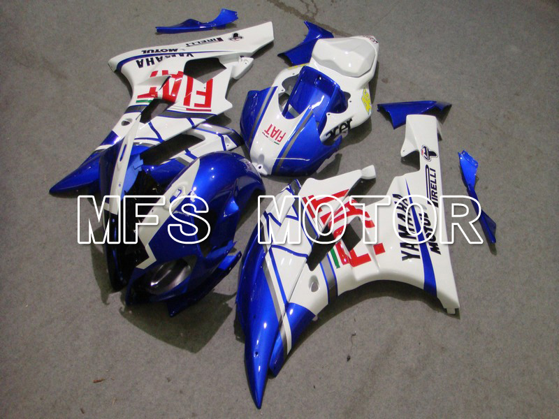 Yamaha YZF-R6 2006-2007 Injection ABS Fairing - FIAT - Blue White - MFS5303