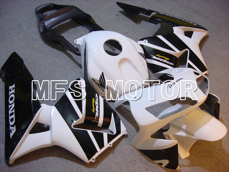 Honda CBR600RR 2003-2004 Injektion ABS Verkleidung - Fabrik Style - Weiß Schwarz - MFS5306