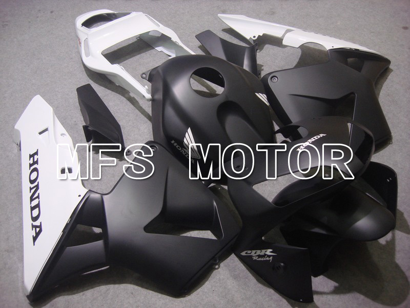 Honda CBR600RR 2003-2004 ABS Injection Fairing - Fábrica Style - Blanco Negro Mate - MFS5308