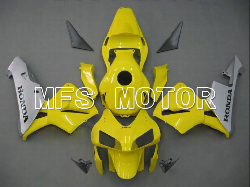 Honda CBR600RR 2003-2004 ABS Injection Fairing - Factory Style - Yellow Silver - MFS5326