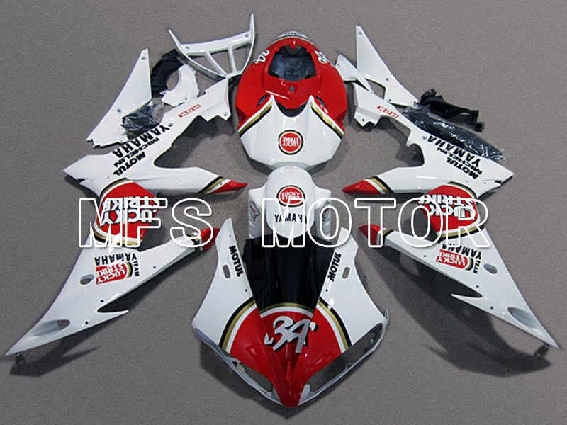 Yamaha YZF-R6 2008-2016 Injection ABS Fairing - Lucky Strike - Red White - MFS5351