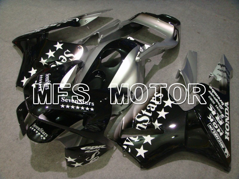 Honda CBR600RR 2003-2004 ABS Injection Fairing - SevenStars - Black Silver - MFS5371