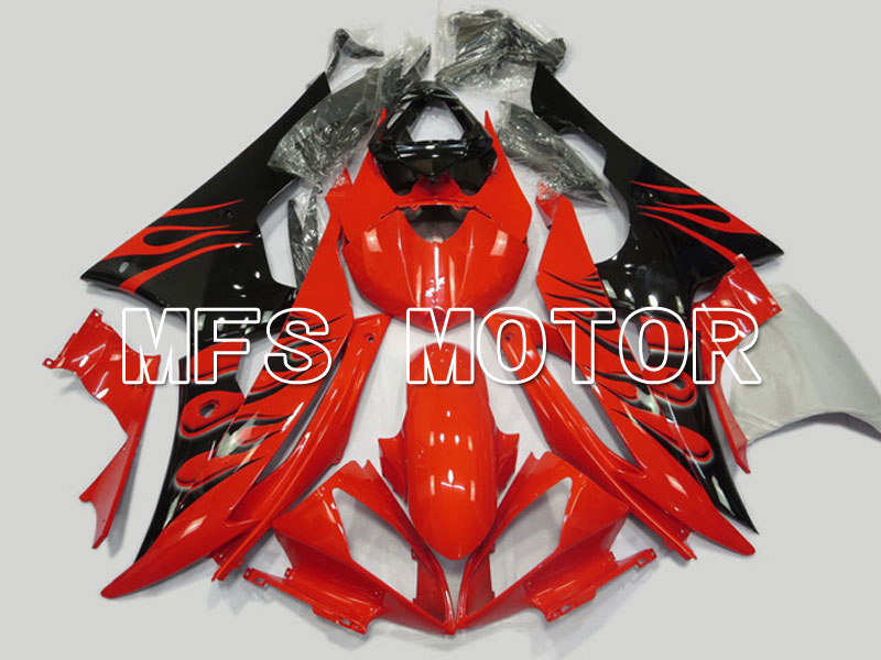 Yamaha YZF-R6 2008-2016 Injection ABS Fairing - Flame - Red Black - MFS5372