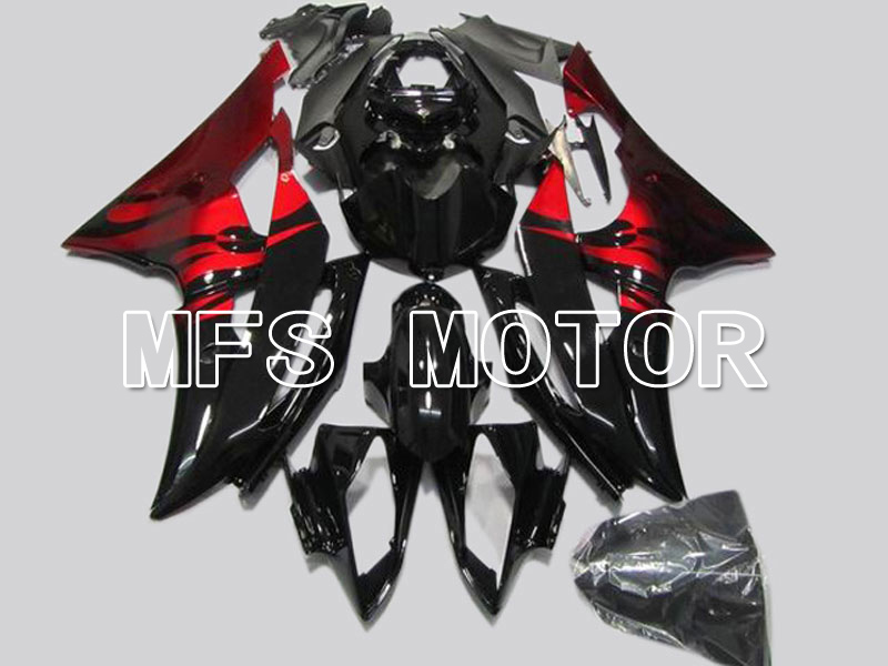 Yamaha YZF-R6 2008-2016 Injection ABS Carénage - Flame - rouge Noir - MFS5377
