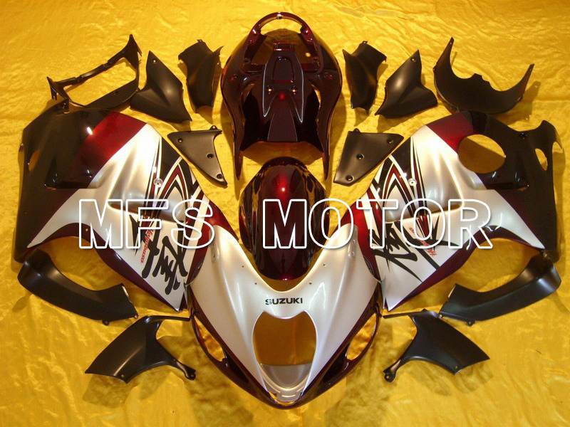 Suzuki GSXR1300 Hayabusa 1999-2007 Injection ABS Fairing - Factory Style - Red wine color Silver - MFS5388