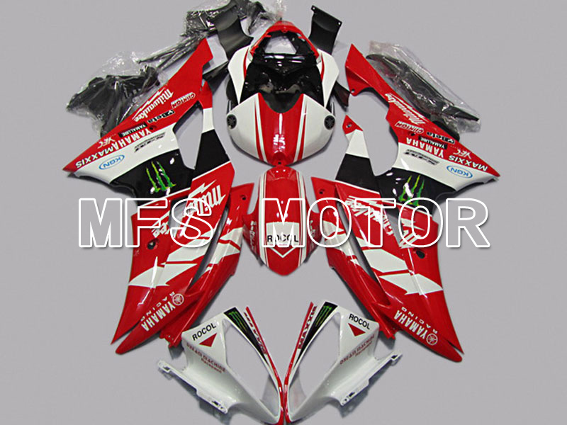 Yamaha YZF-R6 2008-2016 Injection ABS Fairing - Monster - Red White - MFS5389