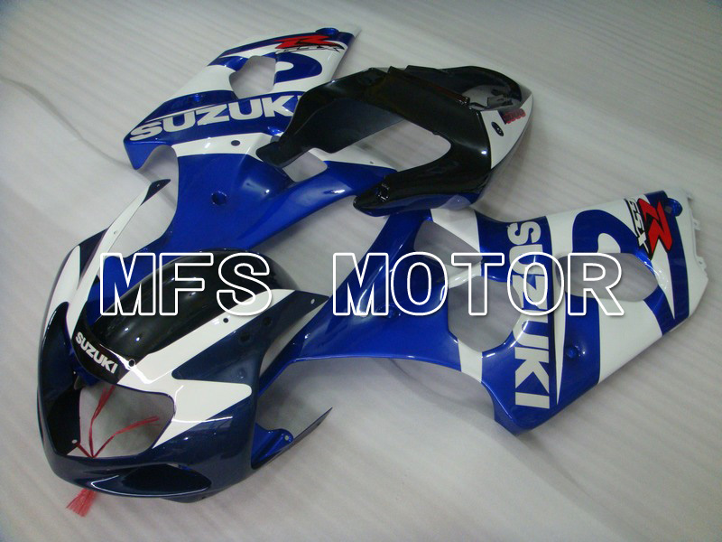 Suzuki GSXR1000 2000-2002 Carenado ABS de inyección - Fábrica Style - Azul Blanco - MFS5448