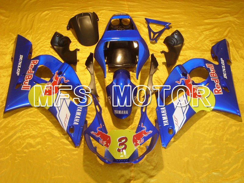 Yamaha YZF-R6 1998-2002 Injection ABS Fairing - Red Bull - Blue - MFS5466