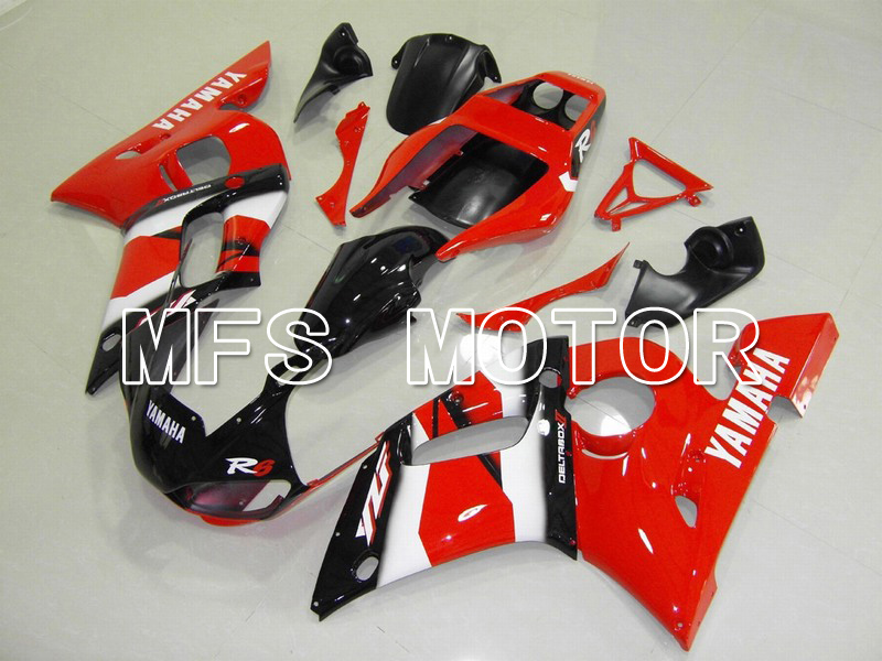 Yamaha YZF-R6 1998-2002 Injection ABS Fairing - Factory Style - Black White Red - MFS5481