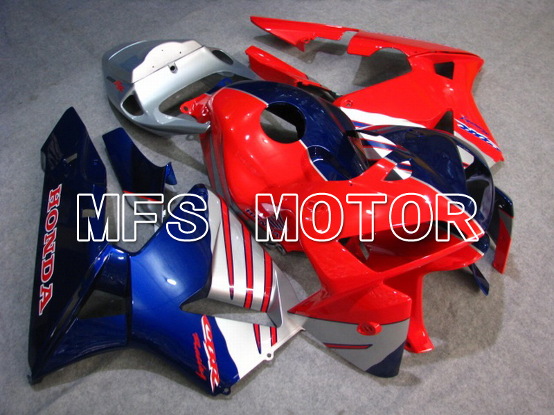 Honda CBR600RR 2005-2006 Injektion ABS Verkleidung - Fabrik Style - rot Blau Silber - MFS5492