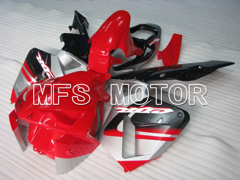 Honda CBR600RR 2005-2006 Carenado ABS de inyección - Fábrica Style - rojo Plata - MFS5512