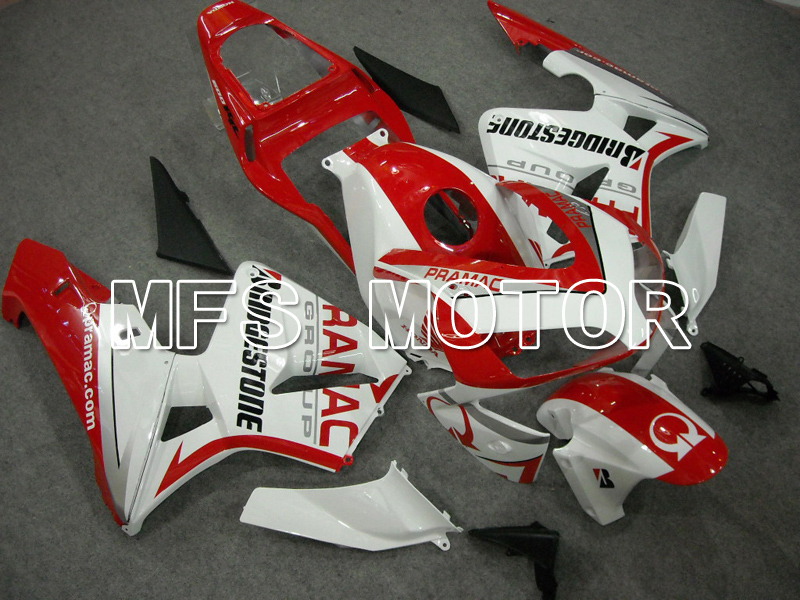Honda CBR600RR 2003-2004 ABS Injection Fairing - PRAMAC - rojo Blanco - MFS5513