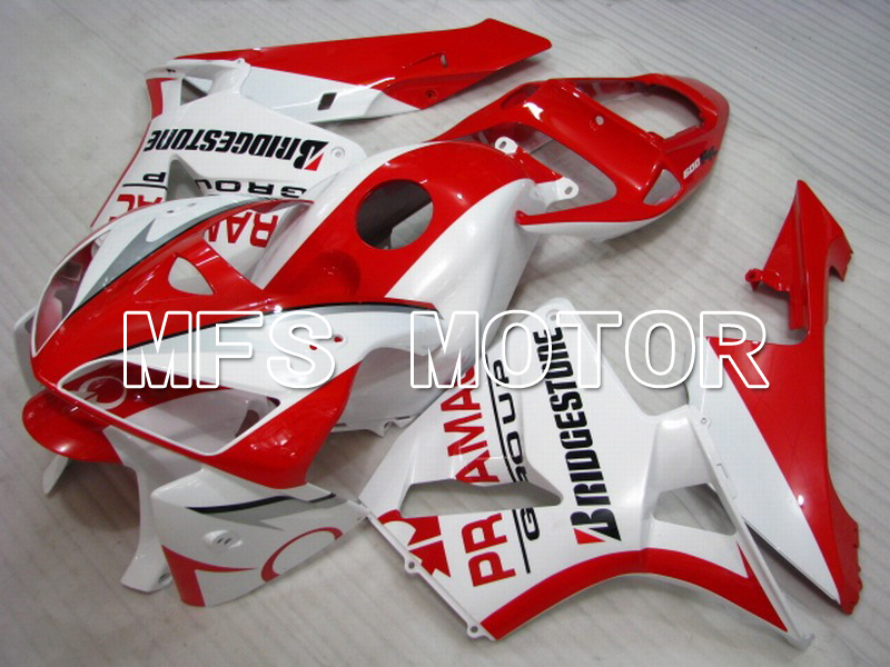 Honda CBR600RR 2005-2006 Injection ABS Carénage - PRAMAC - blanc rouge - MFS5534