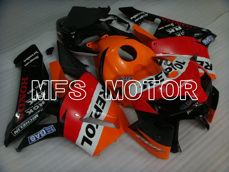 Honda CBR600RR 2005-2006 Injection ABS Fairing - Repsol - Orange Red Black - MFS5548