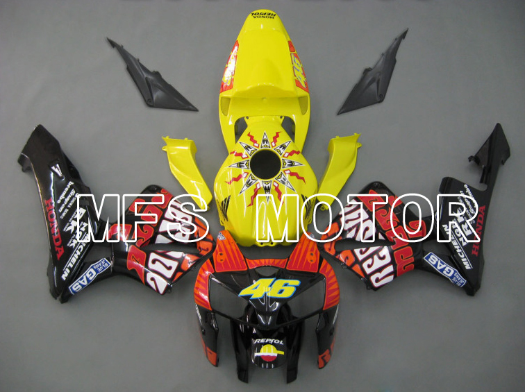 Honda CBR600RR 2005-2006 Injection ABS Fairing - Rossi - Black Yellow - MFS5559
