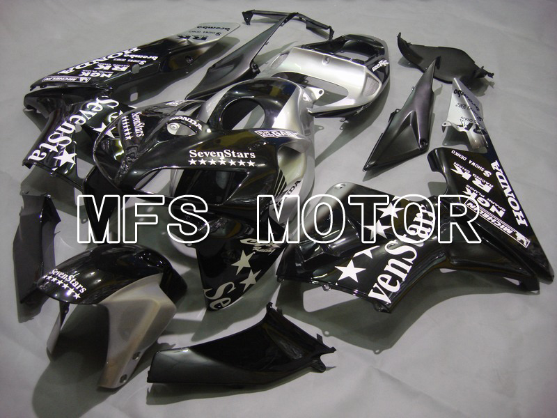 Honda CBR600RR 2005-2006 Injection ABS Fairing - SevenStars - Black Silver - MFS5575