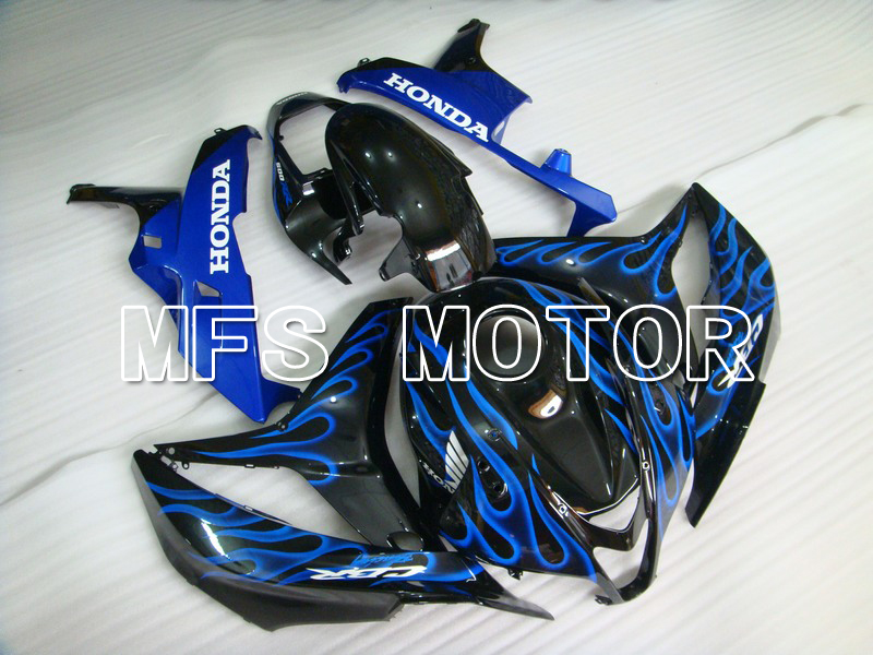 Honda CBR600RR 2007-2008 Injection ABS Fairing - Flame - Black Blue - MFS5619