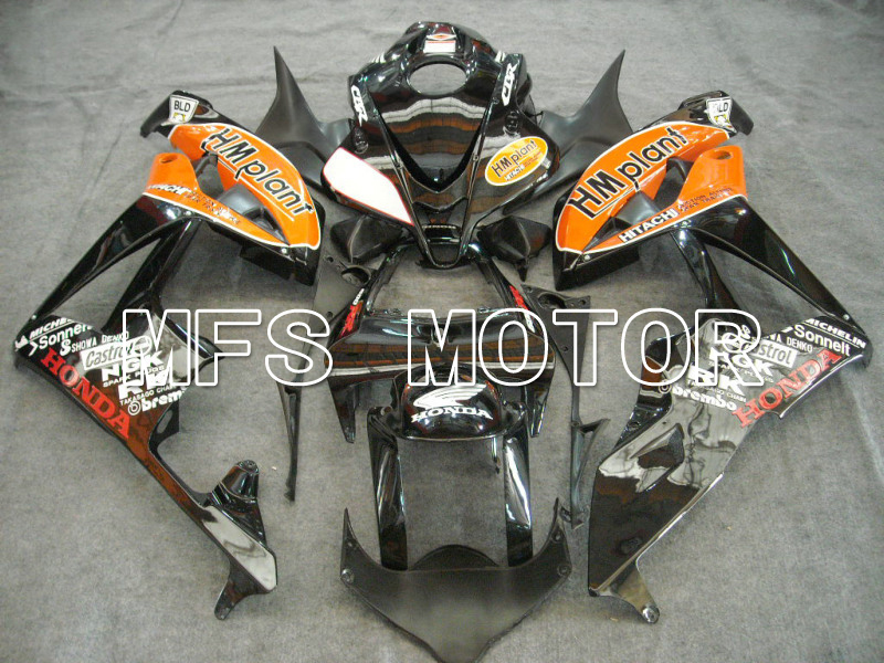 Honda CBR600RR 2007-2008 Injektion ABS Verkleidung - HM Plant - Schwarz Orange - MFS5642