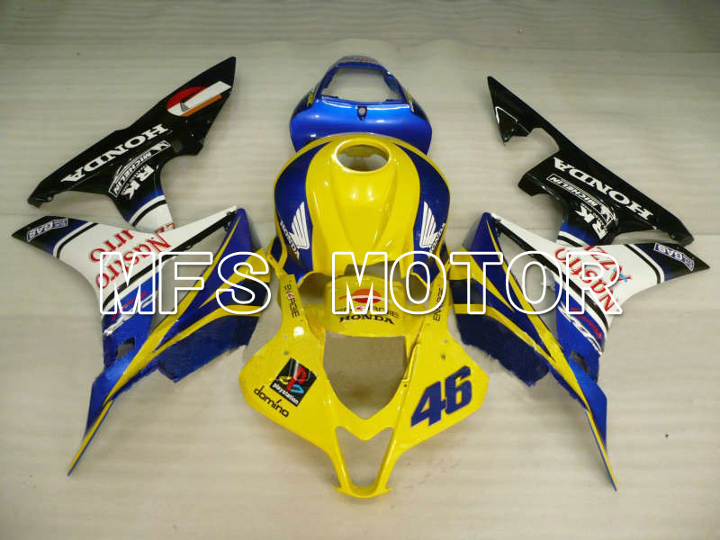 Honda CBR600RR 2007-2008 Injektion ABS Verkleidung - Nastro Azzurro - Gelb Blau - MFS5682