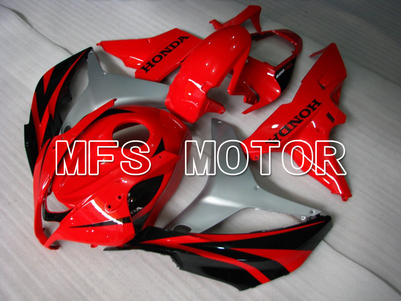 Honda CBR600RR 2007-2008 Carenado ABS de inyección - Fábrica Style - Negro rojo - MFS5704