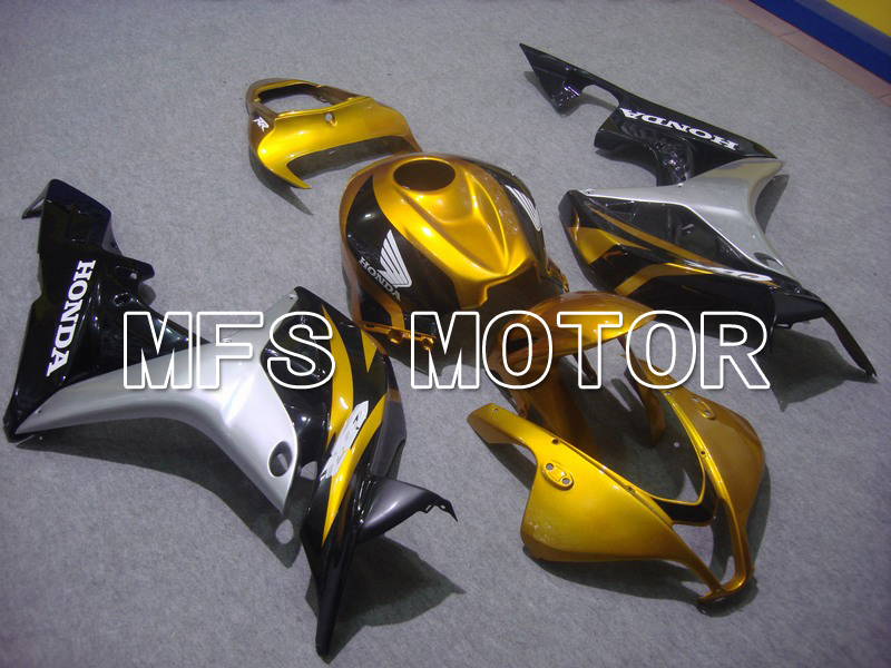 Honda CBR600RR 2007-2008 Injektion ABS Verkleidung - Fabrik Style - Schwarz Gold - MFS5777