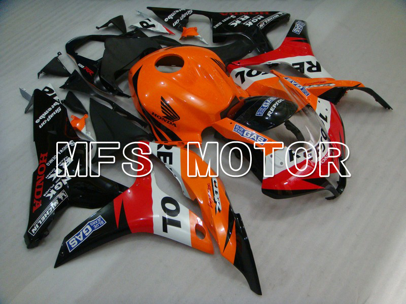 Honda CBR600RR 2007-2008 Injektion ABS Verkleidung - Repsol - Schwarz rot Orange - MFS5809
