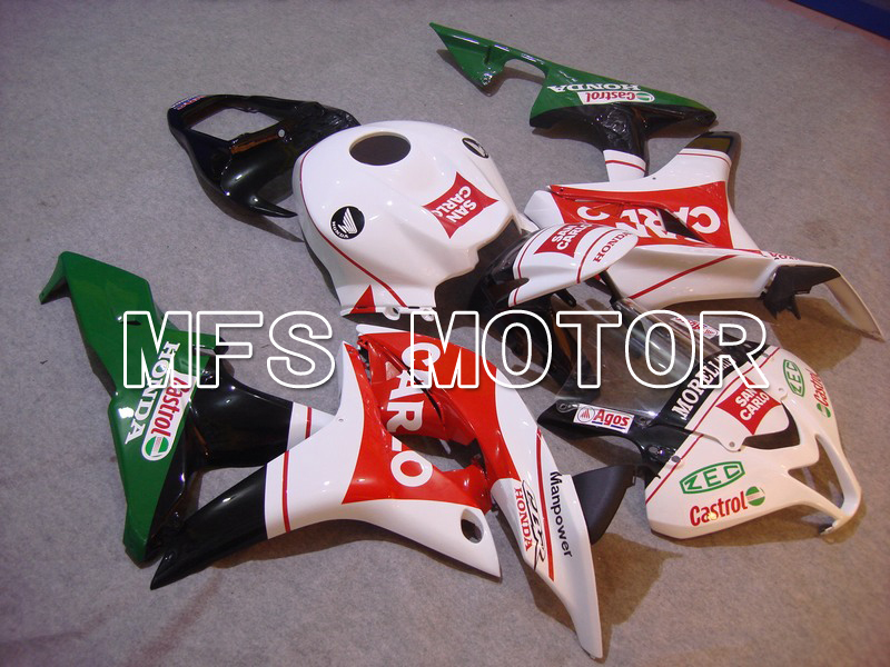Honda CBR600RR 2007-2008 Injection ABS Fairing - San Carlo - White Red - MFS5825