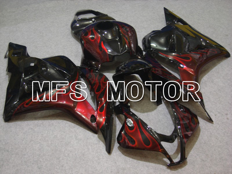 Honda CBR600RR 2009-2012 Injection ABS Fairing - Flame - Red Black - MFS5838
