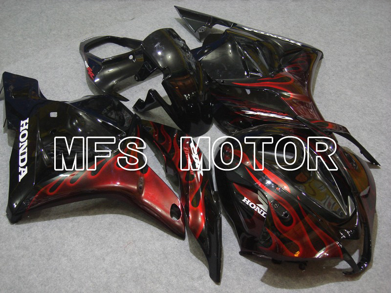 Honda CBR600RR 2009-2012 Injection ABS Fairing - Flame - Red Black - MFS5841