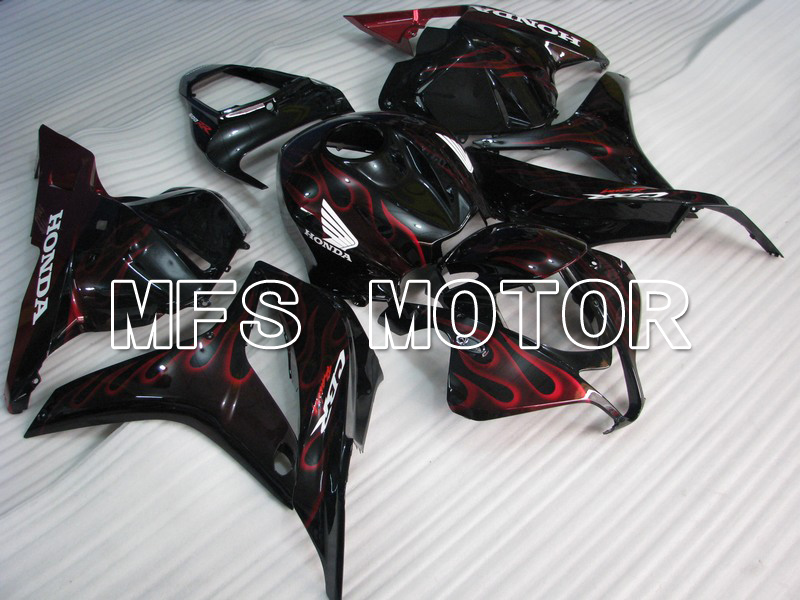 Honda CBR600RR 2009-2012 Injection ABS Fairing - Flame - Red Black - MFS5842