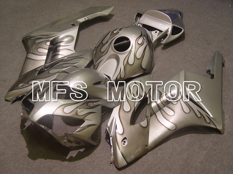 Honda CBR1000RR 2004-2005 Injection ABS Fairing - Flame - Gray Silver - MFS5859